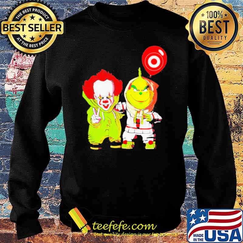 Best friends Pennywise And The Grinch Balloon Target Logo s Sweater Best friends Pennywise And The Grinch Balloon Target Logo s Sweater