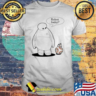 Big Hero Robot baby and BB-8 Star Wars shirt