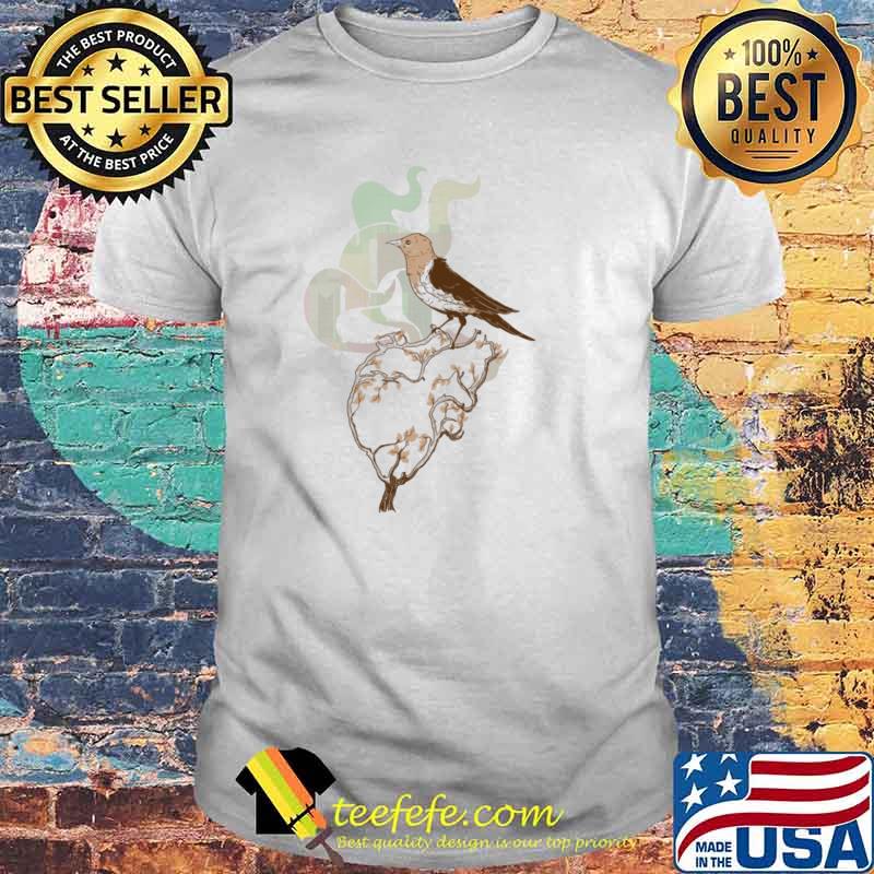 bird perched on a tree shirt