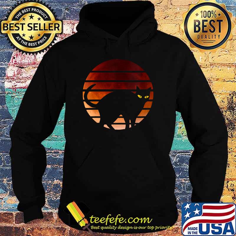 Black Cat Red Blood Halloween T-Shirt Hoodie Black Cat Red Blood Halloween T-Shirt Hoodie