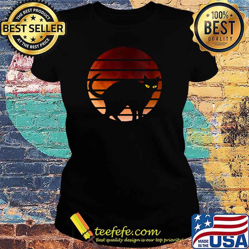 Black Cat Red Blood Halloween T-Shirt Ladies tee Black Cat Red Blood Halloween T-Shirt Ladies tee