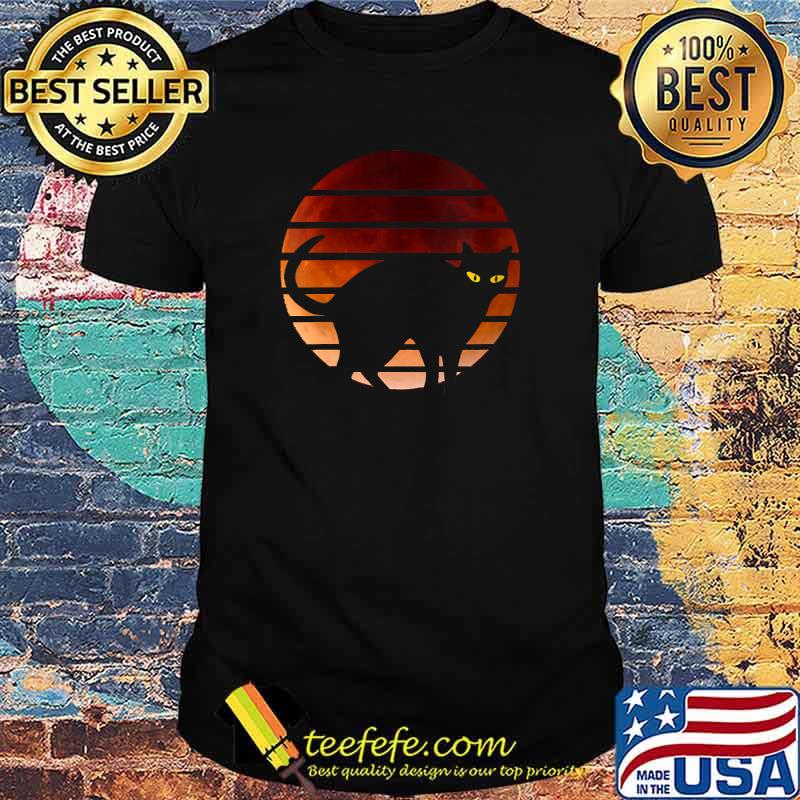 Black Cat Red Blood Halloween T-Shirt Black Cat Red Blood Halloween T-Shirt
