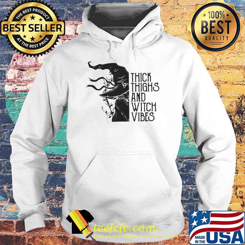 Black Cat thick thighs and witch vibes Halloween s Hoodie Black Cat thick thighs and witch vibes Halloween s Hoodie