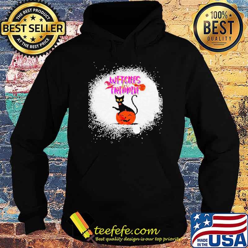 Black cat witches be trippin bleached s Hoodie Black cat witches be trippin bleached s Hoodie
