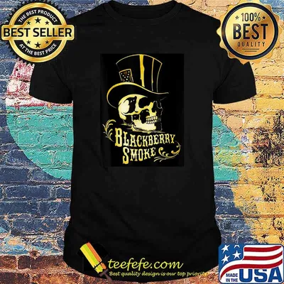Blackberry smokes Skull T-Shirt