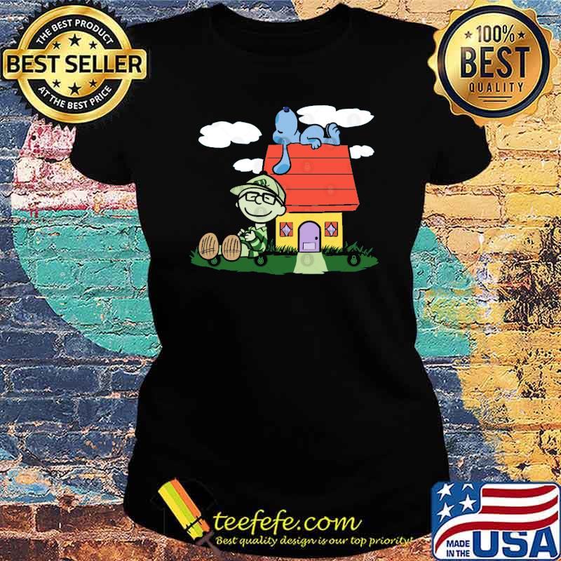 Bluenuts snoopy and charlie s Ladies tee Bluenuts snoopy and charlie s Ladies tee