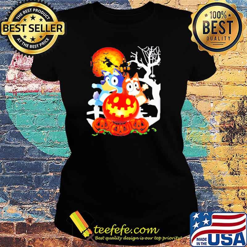 Blueys Happy Halloween pumpkin s Ladies tee Blueys Happy Halloween pumpkin s Ladies tee