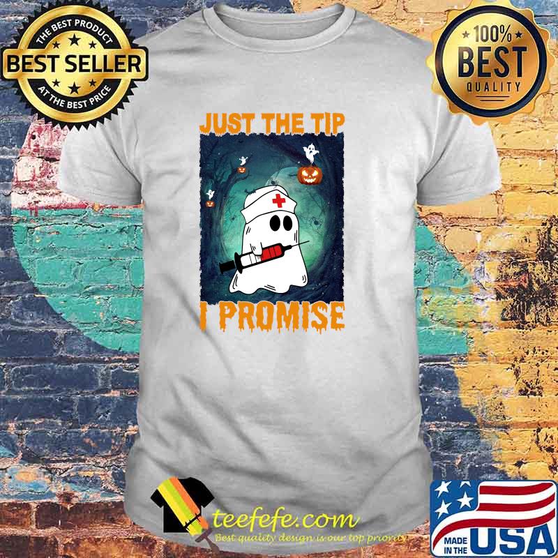 Boo Crew Just The Tip Cute Nurse Ghost Costume Halloween T-Shirt