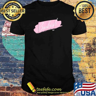 Bookish AF Pink Color Splash T-Shirt