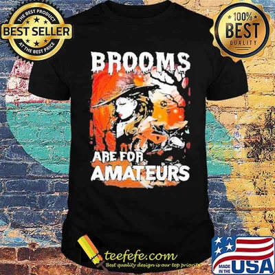 Brooms Are For Amateur Superbike Halloween Shirt