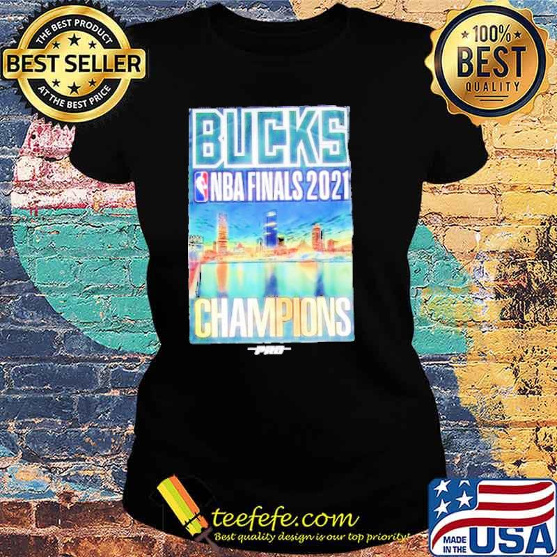 Bucks 2021 NBA Champions Skyline Milwaukee s Ladies tee Bucks 2021 NBA Champions Skyline Milwaukee s Ladies tee