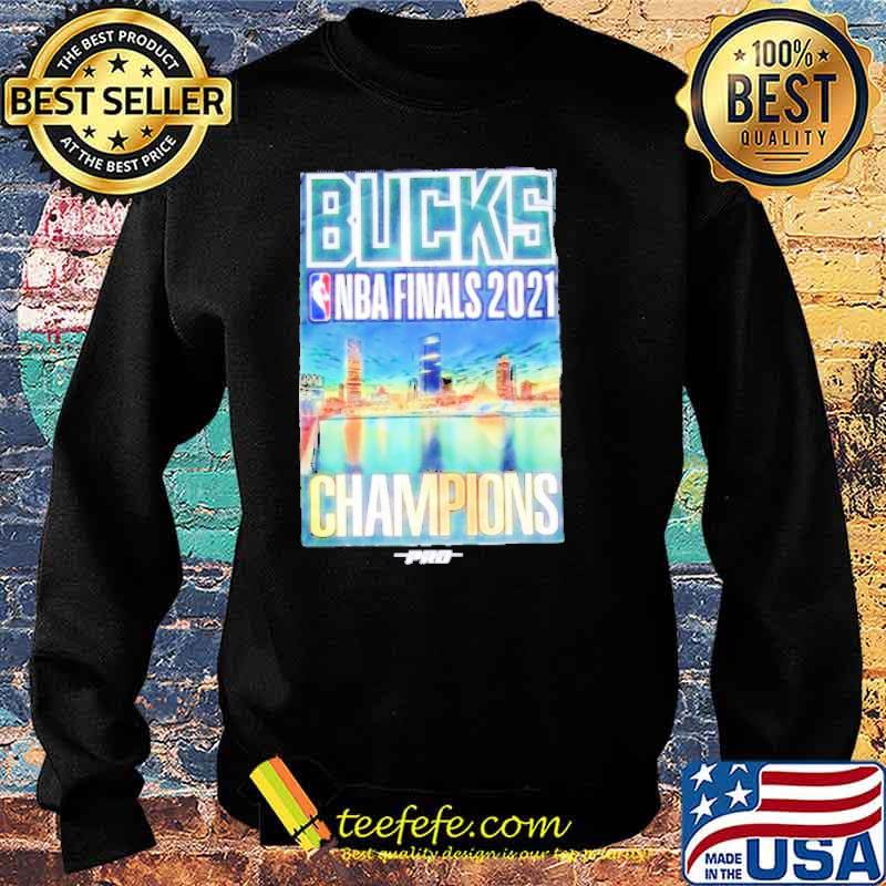 Bucks NBA Finals 2021 Champions Skyline Milwaukee s Sweater Bucks NBA Finals 2021 Champions Skyline Milwaukee s Sweater