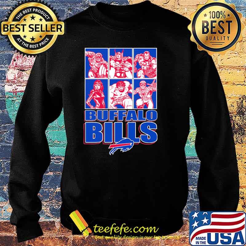 Buffalo Bills Disney Marvel Avengers Line-Up s Sweater Buffalo Bills Disney Marvel Avengers Line-Up s Sweater