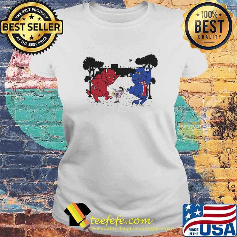 Buffalo Vol.5 Red And Blue Shirt Laides tee Buffalo Vol.5 Red And Blue Shirt Laides tee