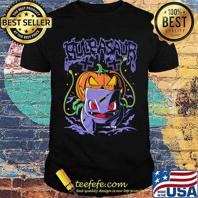 Bulbasaur Pokemon Pumpkin Halloween Shirt
