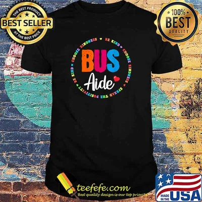 Bus Aide Matching Group Squad Back to School Busdriver T-Shirt