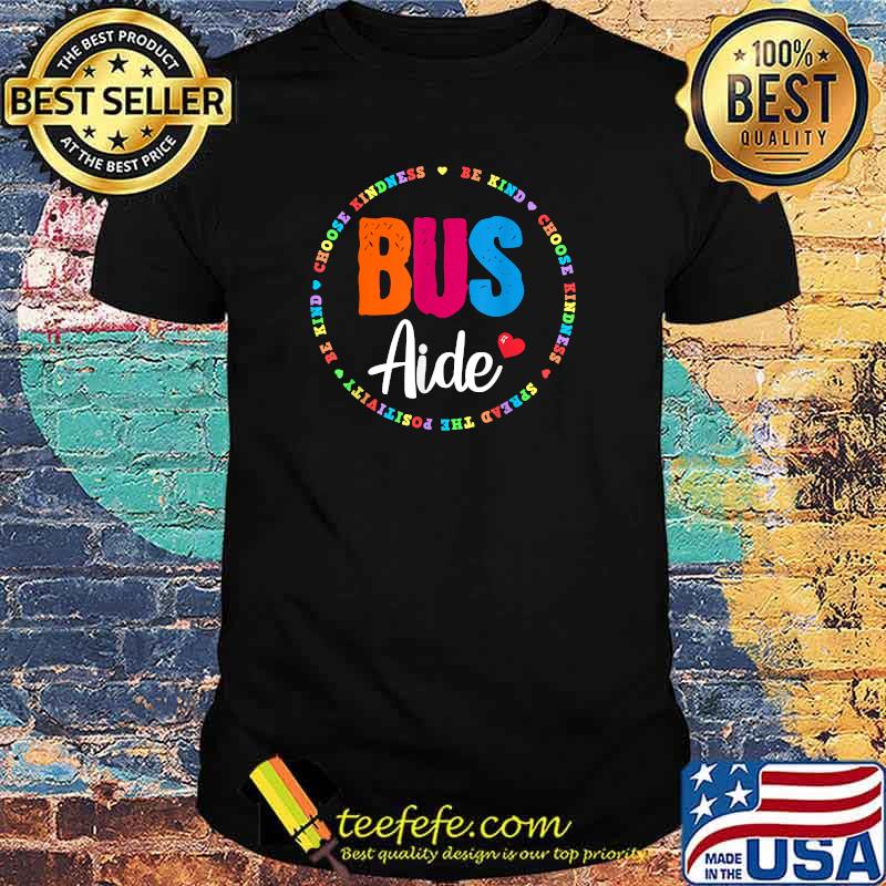 Bus Aide Matching Group Squad Back to School Busdriver T-Shirt