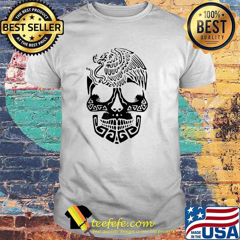 Calavera Mexicana con Aguila Skull Halloween Costume T-Shirt