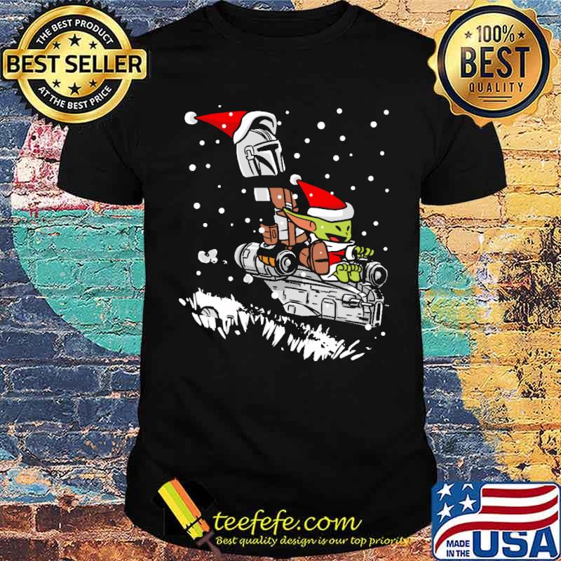 Calvin Baby Yoda Mandalorian Christmas Shirt