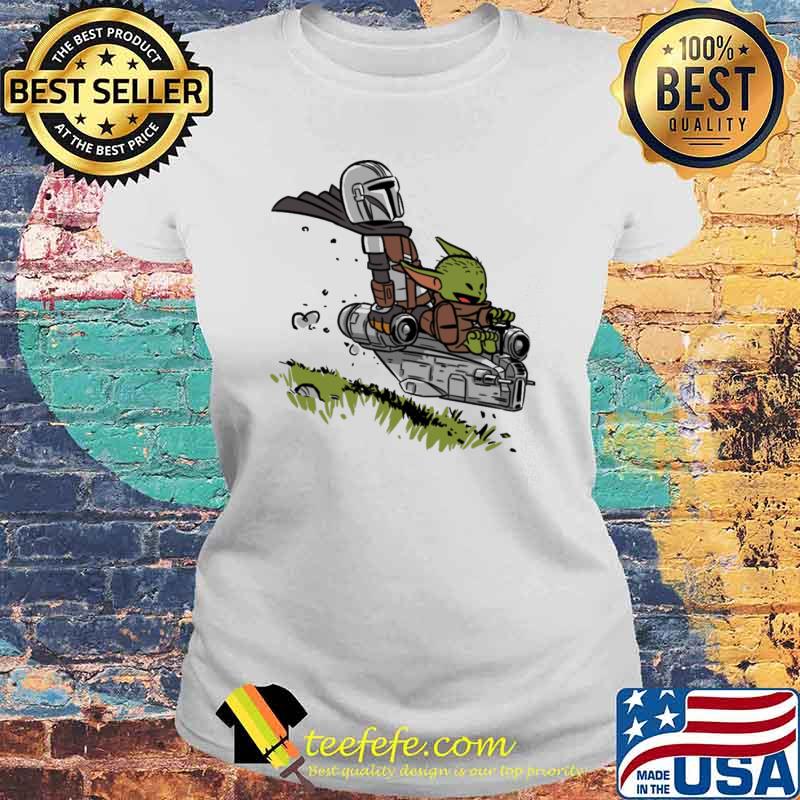Calvin Baby Yoda Mandalorian Shirt Laides tee Calvin Baby Yoda Mandalorian Shirt Laides tee