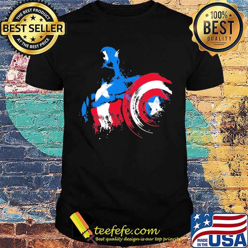 Captain American Paint Shirt