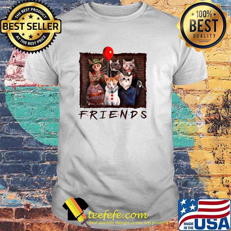 Cat Horror Halloween Costume Parody Friends Cat T-Shirt