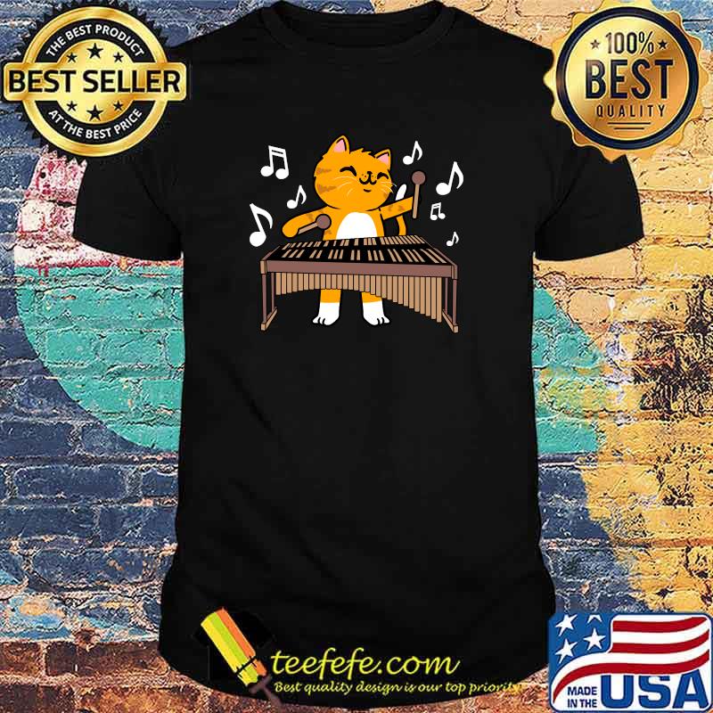 Cat Playing Vibraphone T-Shirt