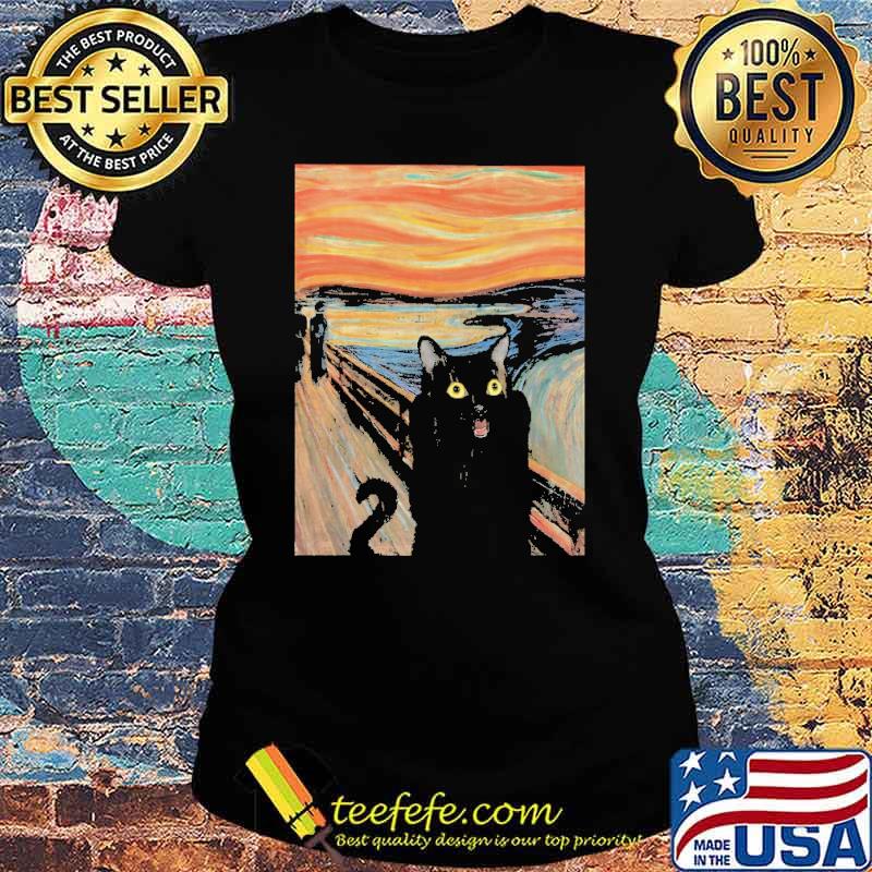Cat Surprise Art Shirt Ladies tee Cat Surprise Art Shirt Ladies tee