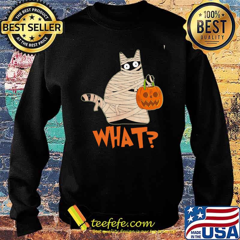 Cat Trick Or Treat What Shirt Sweater Cat Trick Or Treat What Shirt Sweater