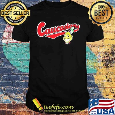 Caucasians Cleveland caucasians mascot navy shirt