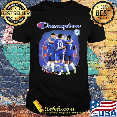 Champion chelsea football club signatures shirt