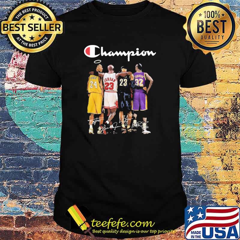 Champion kobe jordan and lebron shirt