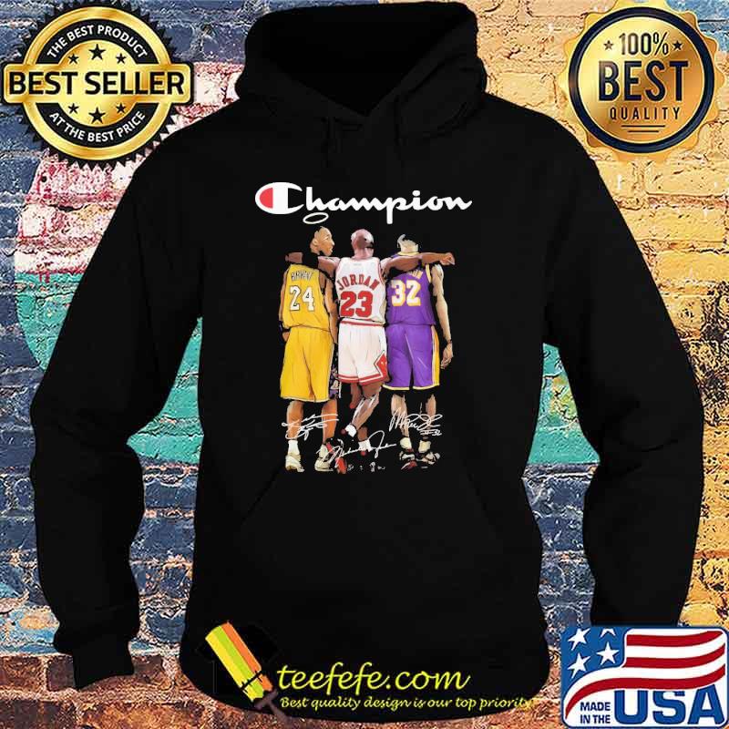 Champion lebron james kobe bryant michael jordan signatures s Hoodie Champion lebron james kobe bryant michael jordan signatures s Hoodie
