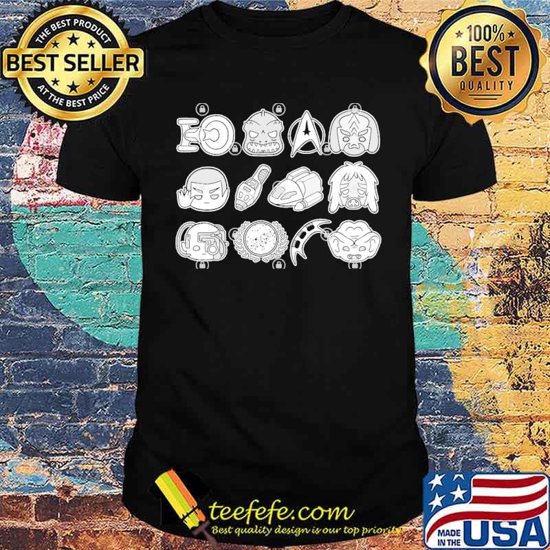 Chibi star trek starfleet spock trekkie kawaii star wars shirt