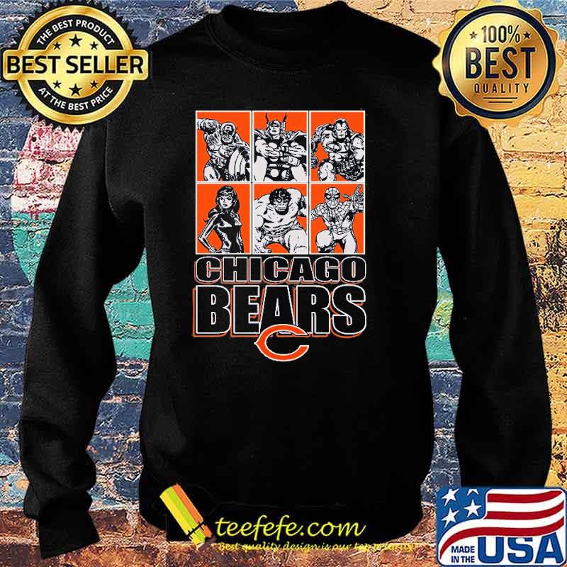 Chicago Bears Disney Marvel Avengers Line-Up s Sweater Chicago Bears Disney Marvel Avengers Line-Up s Sweater