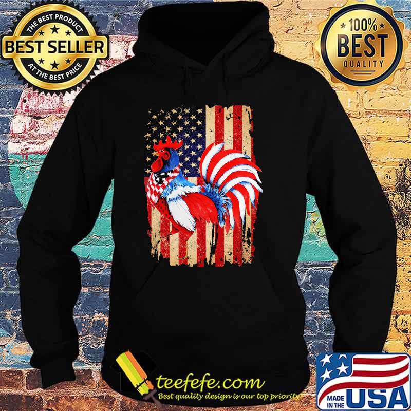 Chicken grunge American flag vintage-chicken lover s Hoodie Chicken grunge American flag vintage-chicken lover s Hoodie