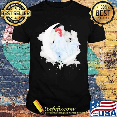 Chicken Sit On The Moon Happy Halloween shirt