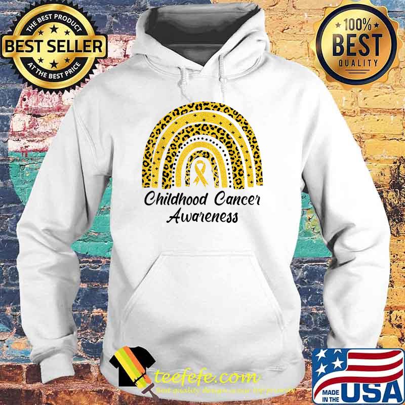 Childhood Cancer Awareness shirt Rainbow Leopard Ribbon T-Shirt Hoodie Childhood Cancer Awareness shirt Rainbow Leopard Ribbon T-Shirt Hoodie