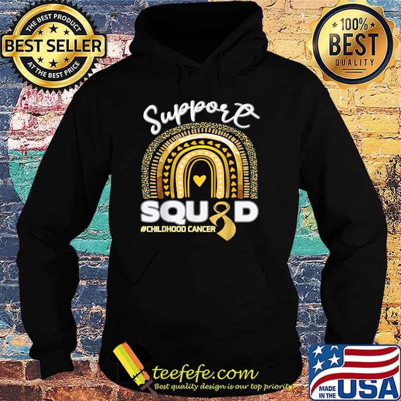 Childhood Cancer Support Squad Gold Ribbon T-Shirt Hoodie Childhood Cancer Support Squad Gold Ribbon T-Shirt Hoodie