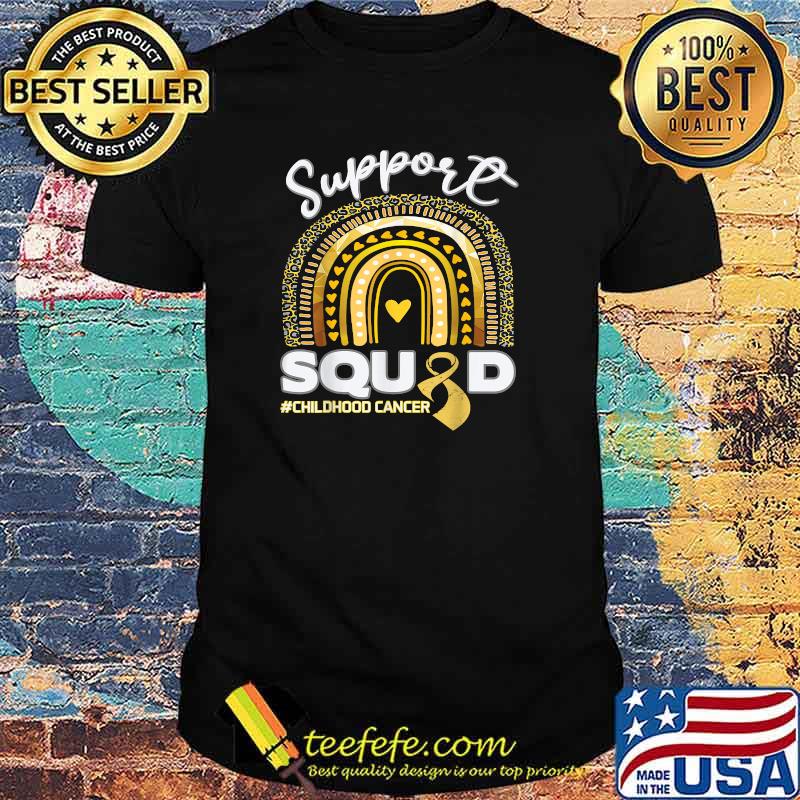 Childhood Cancer Support Squad Gold Ribbon T-Shirt