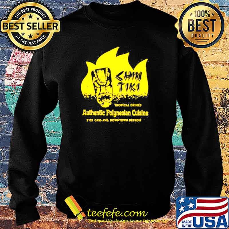 Chin Tiki tropical drinks authentic polynesian cuine s Sweater Chin Tiki tropical drinks authentic polynesian cuine s Sweater