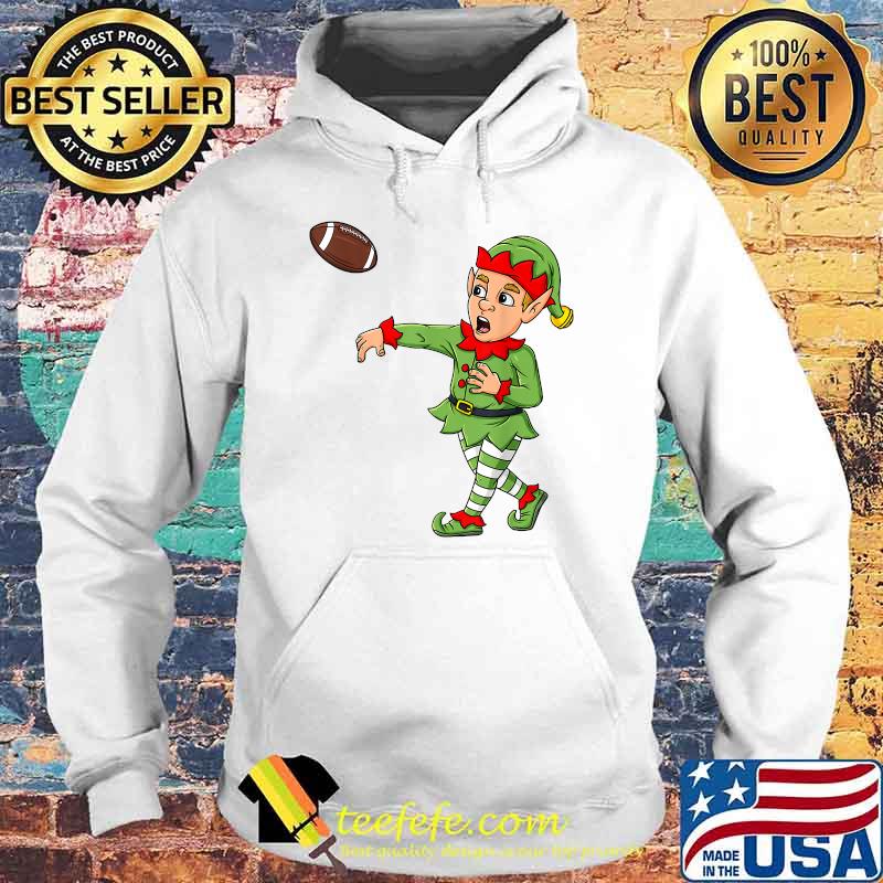 Christmas Elf Football Quarterback T-Shirt Hoodie Christmas Elf Football Quarterback T-Shirt Hoodie