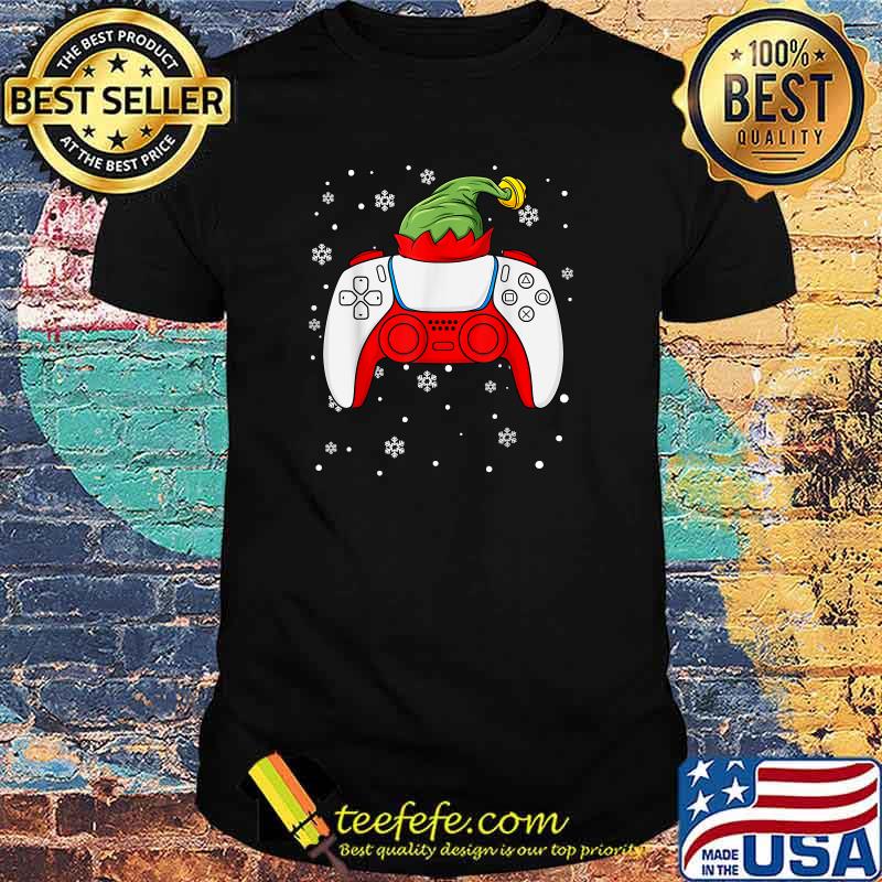 Christmas Elf Gamer Controller Gaming Xmas T-Shirt