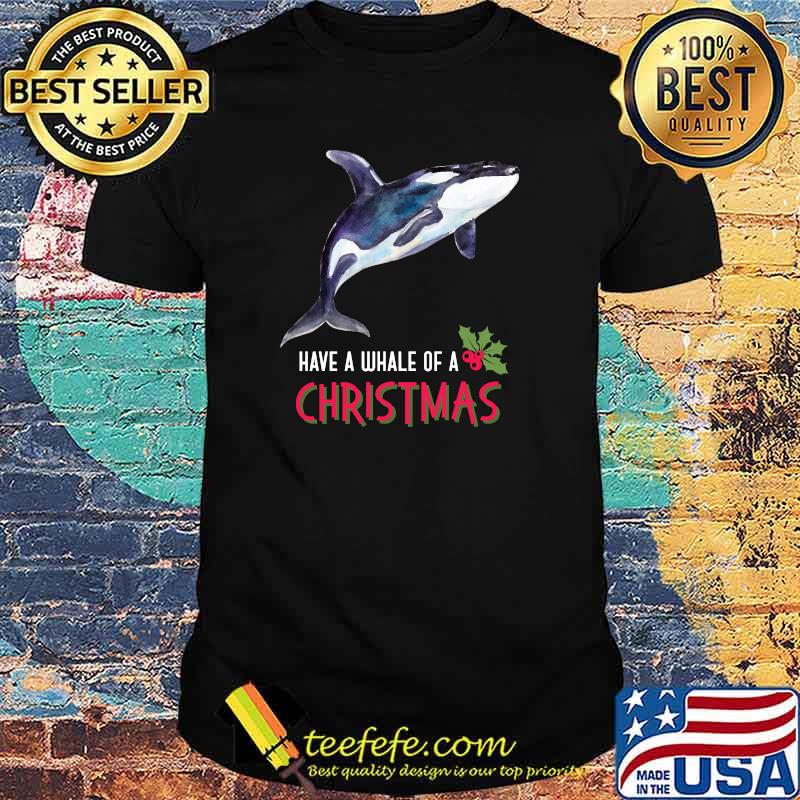 Christmas Holiday Orca Lovers Whales Sea Pandas Graphic T-Shirt