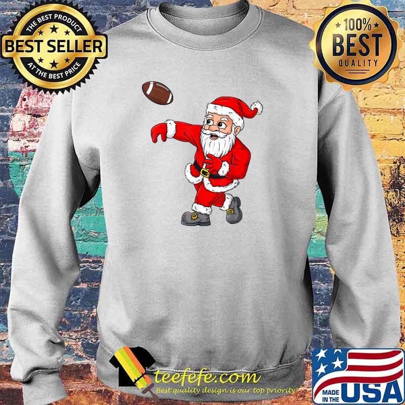 Christmas Santa Claus Football Quarterback T-Shirt Sweater Christmas Santa Claus Football Quarterback T-Shirt Sweater