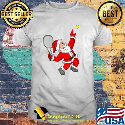 Christmas Santa Claus Tennis T-Shirt