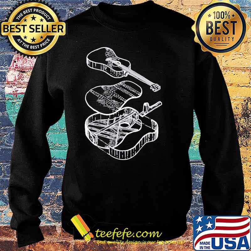Classic Acoustic Guitar Patent Music Shirt Sweater Classic Acoustic Guitar Patent Music Shirt Sweater
