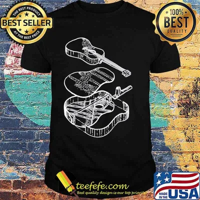 Classic Acoustic Guitar Patent Music Shirt