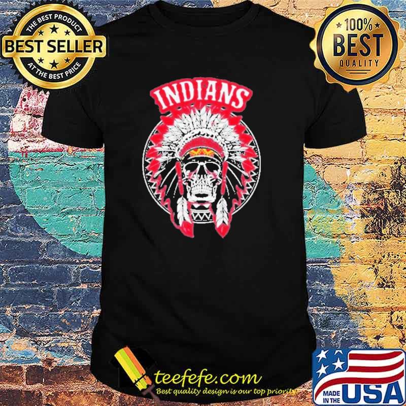 Cleveland indians Skull Native America shirt