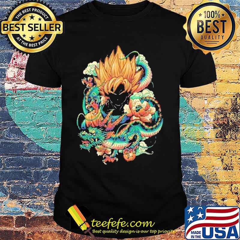 Colorful Dragon Ball Songoku shirt